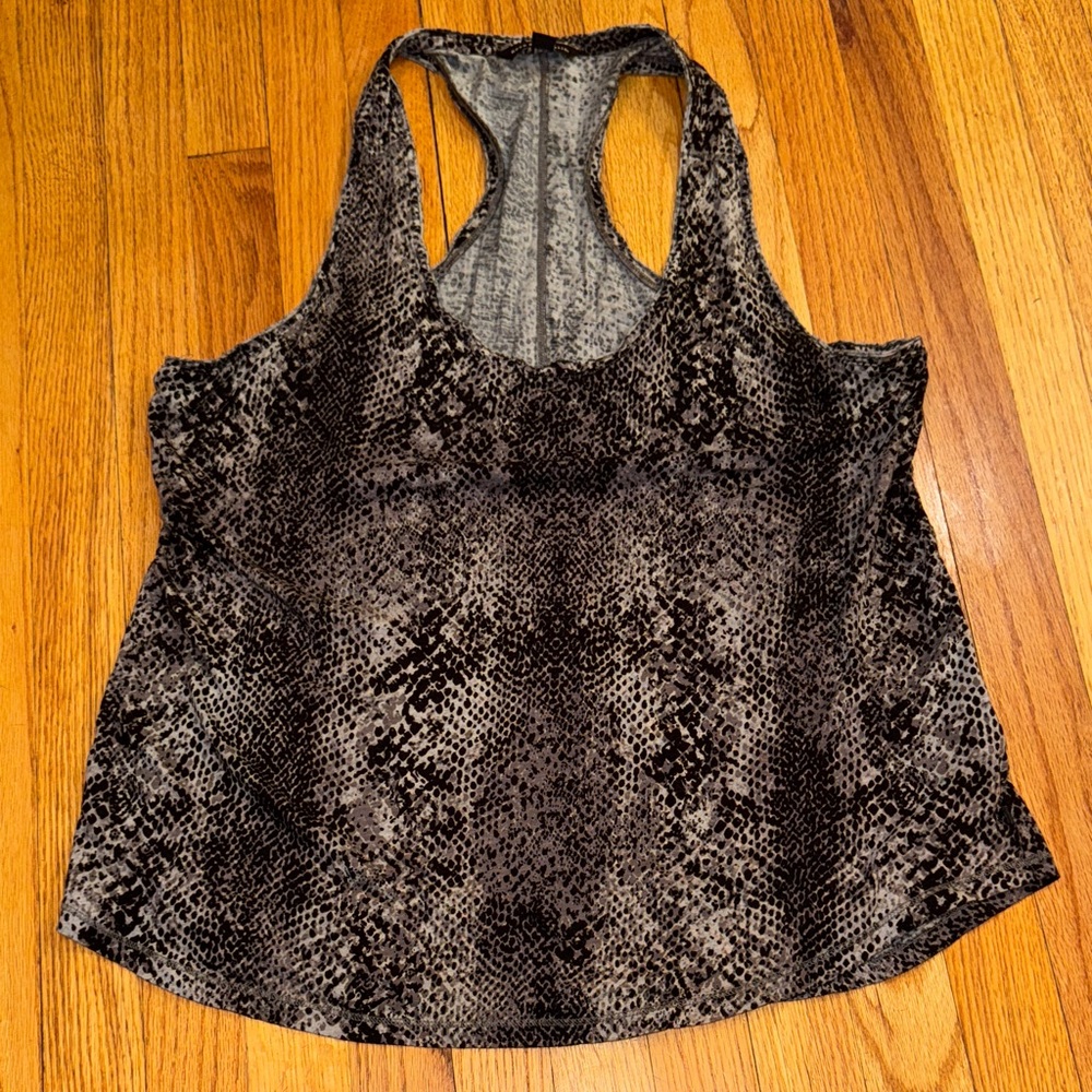 Women's Snakeskin Print Racerback Tank Top